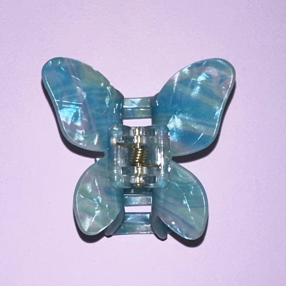 90s Trendy Marbled Butterfly Claw Clips for Hair